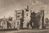 ASHBY DE LA ZOUCH CASTLE,  Leicestershire Plate 1. GROSE 1776 old print