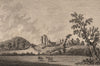 ABERGAVENNY CASTLE, Monmouthshire Plate 2. GROSE 1776 old antique print