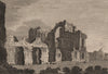CASTLE ACRE or Estacre Monastery, Norfolk. Plate 1. GROSE 1776 old print