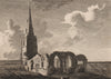 BOUGHTON, or Buckton church, Northamptonshire. GROSE 1776 old antique print