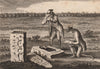 TYNEMOUTH. 'The Monk's Stone, near Tinmouth, Northumberland'. GROSE 1776 print