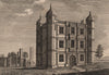 TIXALL MANOR HOUSE. The gate of the Manor House. Staffordshire. GROSE 1776