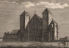 BUTLEY PRIORY, Suffolk. GROSE 1776 old antique vintage print picture