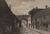 BERMONDSEY ABBEY, Surrey Plate 1, London. GROSE 1776 old antique print picture