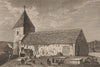 ST. JOHN SUB CASTRO CHURCH, Lewes, Sussex. GROSE 1776 old antique print