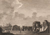 LEWES PRIORY, Sussex Plate 1. GROSE 1776 old antique vintage print picture