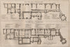 WARWICK CASTLE Plan. Warwickshire. GROSE 1776 old antique print picture