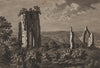 Heppe or SHAP ABBEY, Westmorland/Westmoreland. GROSE 1776 old antique print