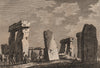 STONEHENGE, Wiltshire. GROSE 1776 old antique vintage print picture