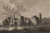 DUDLEY PRIORY, Worcestershire. Plate 2. GROSE 1776 old antique print picture