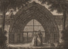 EVESHAM ABBEY, Worcestershire. GROSE 1776 old antique vintage print picture