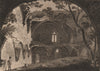ST. AGATHA'S MONASTERY, near Richmond, Yorkshire. Plate 1. GROSE 1776 print