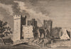 BOLTON CASTLE, Yorkshire. Plate 2. GROSE 1776 old antique print picture