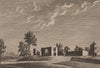 ST. MARTIN'S MONASTERY, Richmond, Yorkshire. GROSE 1776 old antique print