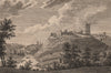 RICHMOND CASTLE, Yorkshire. GROSE 1776 old antique vintage print picture