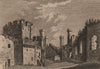 CONWY CASTLE. 'Conway Castle, in Caernarvonshire'. Plate 2. GROSE 1776 print
