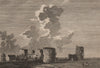 FLINT CASTLE, North Wales. GROSE 1776 old antique vintage print picture