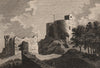 HAWARDEN CASTLE, Flintshire, Wales. GROSE 1776 old antique print picture