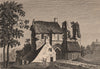 THE BISHOP'S CASTLE AT LLANDAFF, Glamorganshire, Wales. GROSE 1776 old print