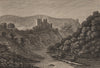 CILGERRAN CASTLE, Pembrokeshire, Wales. 'Cilgarron Castle'. GROSE 1776 print