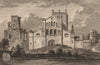 ST. DAVID'S COLLEGE, Pembrokeshire, Wales. GROSE 1776 old antique print