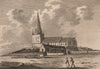 THE VALE CHURCH, Guernsey, Channel Islands. GROSE 1776 old antique print