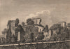BISHOP'S PALACE, LINCOLN, Lincolnshire. GROSE 1776 old antique print picture