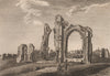 ST. MARY'S PRIORY, Thetford, Norfolk Plate 1. GROSE 1776 old antique print
