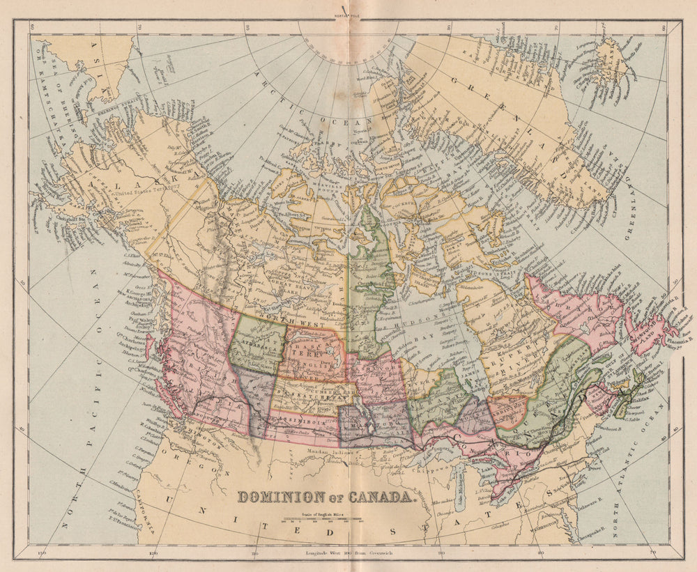 Dominion of Canada. Moose Albany Abbitibbe Rupert River Severn 1890 old map
