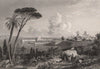 ANTIBES. Alpes-Maritimes 1844 old antique vintage print picture