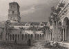 CLOÎTRE ST. TROPHIME. (ARLES). Bouches-du-Rhône 1844 old antique print picture