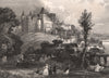 CHÂTEAU DE PAU. Pyrénées-Atlantiques 1844 old vintage print picture
