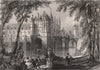 CHÂTEAU DE CHENONCEAUX. Indre-et-Loire 1844 old antique vintage print picture