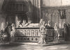 TOMBEAU DE FRANÇOIS II DUC de BRETAGNE. Nantes 1844 old antique print picture