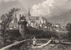VANNES. Morbihan 1844 old antique vintage print picture