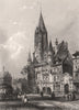 HÔTEL DE VILLE DE COMPIÈGNE. Oise 1844 old antique vintage print picture