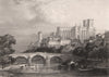 AUCH. Gers 1844 old antique vintage print picture