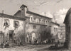 PÉRIGUEUX. Couvent de La Foi. Dordogne 1844 old antique vintage print picture