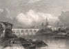 MONTAUBAN. Tarn-et-Garonne 1844 old antique vintage print picture