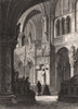 TROYES. Cathédrale de Troyes (Le Jubé). Aube 1844 old antique print picture