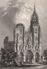 CHÂLONS-EN-CHAMPAGNE. Notre Dame de L'Épine. Marne 1844 old antique print