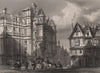 ANGERS. Hôtel Des Ducs d'Anjou. Maine-et-Loire 1844 old antique print picture
