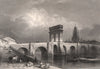 SAINTES. Charente-Maritime 1844 old antique vintage print picture