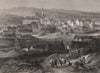 MONTLUÇON. Allier 1844 old antique vintage print picture