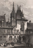 BOURGES. Maison de Jacques-Coeur. Cher 1844 old antique vintage print picture