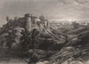 TIFFAUGES. Château de Gilles de Retz. Vendée 1844 old antique print picture