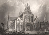 BRESSE. Église de Brou. Ain 1844 old antique vintage print picture