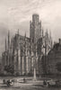 ST. OUEN DE ROUEN. Seine-Maritime 1844 old antique vintage print picture