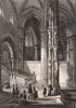 CATHÉDRALE DE STRASBOURG. Bas-Rhin 1844 old antique vintage print picture