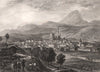 CLERMONT-FERRAND. Puy-de-Dôme 1844 old antique vintage print picture